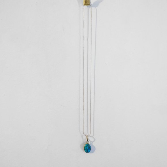 Sterling Silver Turquoise Pendant - Picture 2 of 2